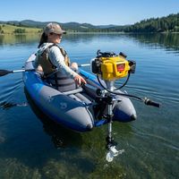 Moteur hors-bord professionnel 1,5 CV 4 temps, propulsion à essence légère pour kayaks et bateaux pneumatiques, MOQ 1 unité
