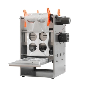 Machine de scellage semi-automatique électrique 4 tasses à diamètre personnalisable pour l'emballage de films de boissons avec composants à roulement central - Product Image 6