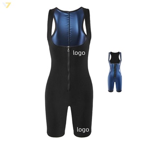 <span class=keywords><strong>Combinaison</strong></span> de sauna <span class=keywords><strong>sans</strong></span> manches pour femme, une pièce, en néoprène, avec fermeture éclair intégrale, pour la remise en forme, le remodelage du corps et la perte de poids - Product Image 5