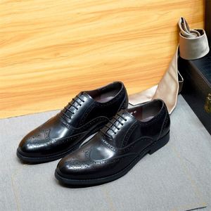 Genuine Leather Handmade Customization Factory High Quality New Design Men Luxury Shoes for Wedding Party Holiday Party Shoes - Product Image 1