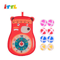 Jouets sensoriels interactifs d'intérieur pour bébé de 6 mois Jeu de fléchettes de sport avec cible de lancer de balle collante Jouet parent-enfant en plastique
