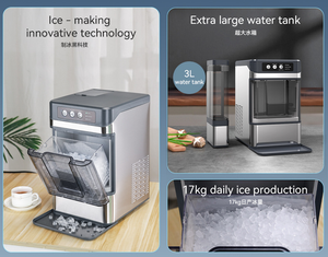 BLG Compact Countertop <strong>Nugget</strong> <strong>Ice</strong> <strong>Maker</strong> for Home Use; Produces Delicious, Chewable <strong>Ice</strong> Cubes in Just 15 Minutes - Product Image 4
