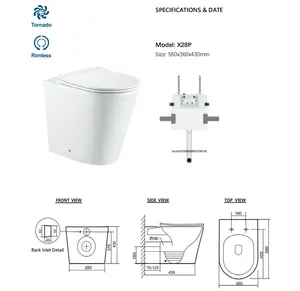 Hochwertige billige Haus Waschraum WC Boden WC Badezimmer weiße Farbe Keramik zweiteilige Toilette