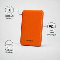Batería Externa Magnética Inalámbrica de 10000mAh, Carga Rápida PD de 30W, Ultra Delgada, Carcasa de Aluminio
