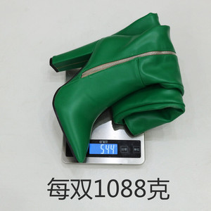 Long Zipper Botas Femininas Bright Color Pointed Toe Chunky Heel Sexy <b>Knee</b> <b>High</b> Boots for Women - Product Image 6