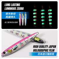 Jiggingpro Nouvelle Arrivée 40g 60g Shore Jigging Lure Saltwater Casting Jig Leurre pour Bar Plomb Dur Leurre de Pêche