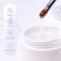 Gel UV auto-nivelant HEMA TPO FREE en gros, gel de construction pour extension d'ongles, renforçateur transparent, professionnel, pour salon de manucure, approvisionnement en vrac