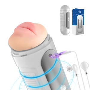 Tise Aircraft Cup - Juguete Sexual Masculino Eléctrico Inteligente con Vibración Multifrecuencia y Simulación de Doble Canal para Masturbación - Product Image 3