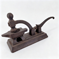 Étau de forgeur en fonte de style ancien, presse à écrous manuelle en noyer, outil pour ouvrir les écrous, ornement décoratif nostalgique