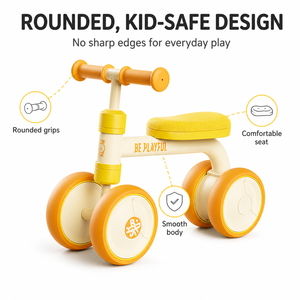 Vélo d'équilibre pour tout-petits Luddy Wholesale, jouet à roulettes pour bébé sans pédales, voiture à glissière pour nourrissons, acier haute teneur en carbone, certifié CE CPC, 12-24 <span class=keywords><strong>mois</strong></span> - Product Image 3