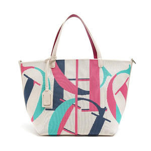 Bolso de Mano <span class=keywords><strong>CHHC</strong></span> para Mujer, Nuevo, de Gran Capacidad, Tipo Cubo, para Compras, Playa, Vacaciones, Viajes, Diseño de Bloques de Color, Cierre Abierto, Poliéster - Product Image 6