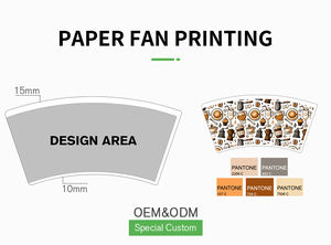 8オンス使い捨て段ボール紙コップ、PEコーティング紙蓋付き、リップルウォールカップ、フレキソ印刷 - Product Image 5