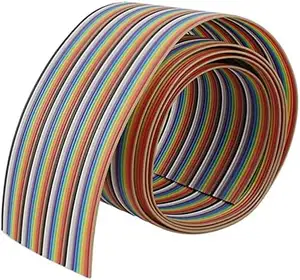Разноцветный гибкий Радужный ленточный соединительный кабель 40PIN Dupont провод Dupont плоский кабель