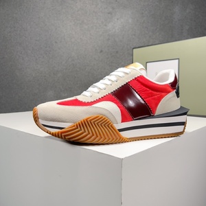 Chaussures en cuir véritable de haute qualité, nouvelle collection de designers TF, chaussures décontractées pour la marche, mode, marques de luxe TF, baskets à lacets pour femmes - Product Image 5