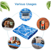 Tapis rafraîchissant portable pour animaux de compagnie – Idéal pour les voyages, le camping, les sièges de voiture, la plage, les pique-niques et les activités de plein air – Coussin de refroidissement pour chiens et chats – Soulagement de la chaleur estivale
