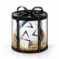 Ballon de football Kata personnalisé en cuir PU, taille 5, haute qualité, léger, thermocollé, coffret cadeau de Noël pour événements