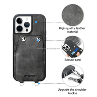 Étui à bandoulière en cuir véritable de plusieurs couleurs avec portefeuille Accessoires pour téléphones portables