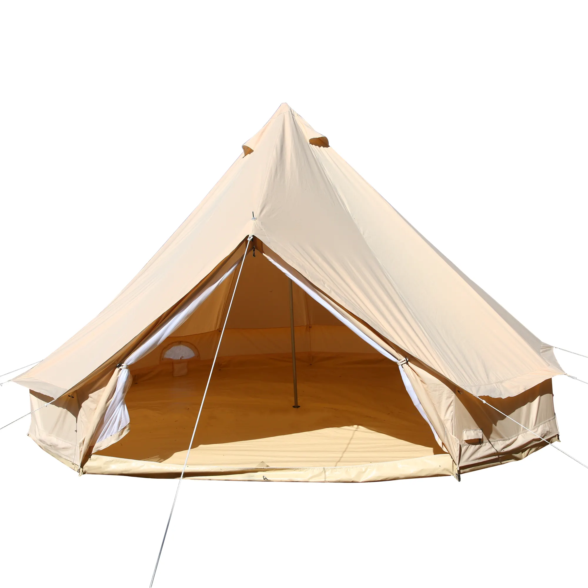 De Lujo glamping 3m 4m 5m 6m de 7m de lona de algodón tienda de campana para acampar al aire libre