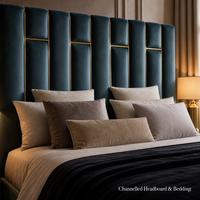 Meubles de chambre à coucher de haute qualité, cadre de lit moderne, tête de lit haute, lit Double Queen Design en bois massif, offre spéciale