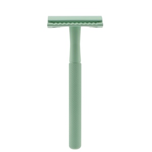 Rasoir de sécurité en métal pour homme, rasoir classique à double tranchant avec manche en laiton - Product Image 1