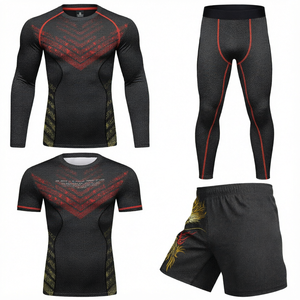 Maillot de compression de haute qualité personnalisé par sublimation pour le Nogi, le Jiu Jitsu, le MMA, le BJJ, la boxe et les arts martiaux pour adultes - Vente en gros - Product Image 1