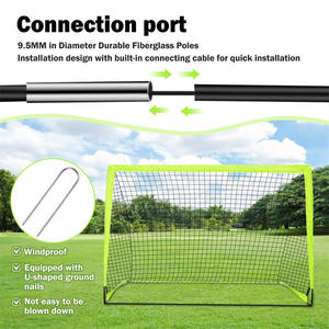 <span class=keywords><strong>But</strong></span> de football pliable portable TuoLian, 180x120x120cm, en nylon, jaune fluorescent et bleu, pour jeunes, cadre extérieur - Product Image 6