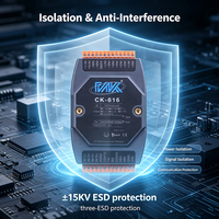 Module d'acquisition de données industrielles CK-616 à 16 canaux d'entrée analogiques 12 bits AI avec RS485/RS232 Modbus RTU