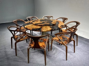 <span class=keywords><strong>Table</strong></span> à <span class=keywords><strong>manger</strong></span> en <span class=keywords><strong>bois</strong></span> de style personnalisé en résine époxy solide de rivière, ensemble de dalles de <span class=keywords><strong>bois</strong></span>, Tables à <span class=keywords><strong>manger</strong></span> - Product Image 6