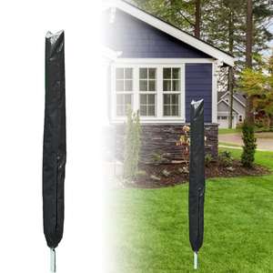 Housse de protection pour porte-vêtements d'extérieur en tissu Oxford, 30x30x168cm, anti-poussière, imperméable, pour type sur pied de jardin - Product Image 3