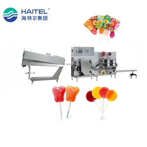 Flat Ball Lollipop Machinery Fully Automatic High Speed Flat Lollipop Candy Pressing And Forming Machine For Candy Lollipop Manu