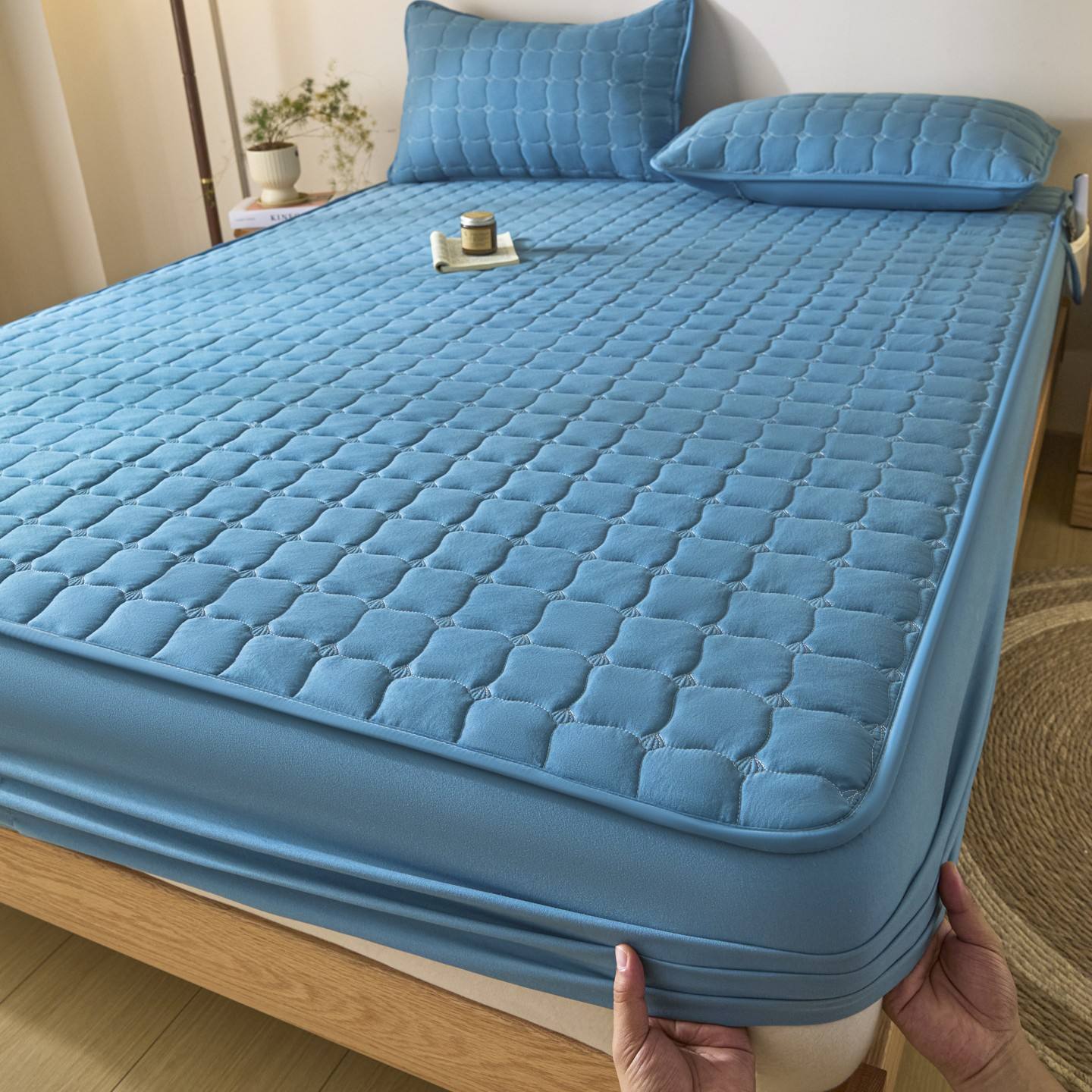 Gorro de rejilla de fresa [azul Bentley]