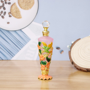 Botella de Vidrio para Aceite Esencial de Abeja y Colibrí de 25 ml, Pintada a Mano con Tapa Metálica, Venta al por Mayor para Exportación y Mercado Local, Disponible en Stock - Product Image 6