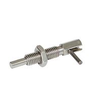 Short Type Stainless Steel Self-Locking Hand Retractable Fasteners Spring Loaded Retractable Locking Pin Indexing Plungers