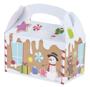 Design <strong>Christmas</strong> Pattern Printing Folding Personalized House Shape Gift <strong>Boxes</strong> for Kids - Product Image 1