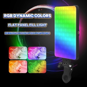 Lumière LED RGB professionnelle pour photographie avec clip réglable pour éclairage de <span class=keywords><strong>maquillage</strong></span> et effets de studio, design portable - Product Image 3