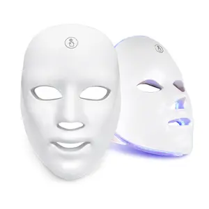 Bán buôn Photon vẻ đẹp màu đèn LED Photon trẻ hóa điện LED Facial Mask 7 màu sắc liệu pháp ánh sáng mặt nạ