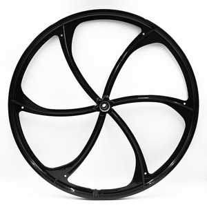 Roue de fauteuil roulant sportive à trois rayons en alliage d'aluminium et de magnésium, ensemble de roues intégré Shi Peng - Product Image 4
