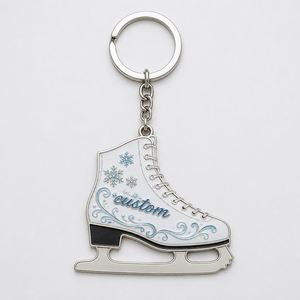 Porte-clés personnalisés en gros de haute qualité, figurines miniatures de patineur, souvenirs de sport d'hiver, porte-clés pour fans de patinage - Product Image 3
