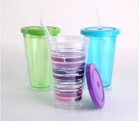 Nouveau produit 2026 – Gobelets en plastique à double paroi personnalisables, réutilisables, écologiques pour le camping en extérieur