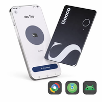 Traceur GPS sans fil rechargeable ISOOCO en plastique, étanche IP67, pour localisation de clés porte-à-porte, avec contrôle à distance et compatible iOS