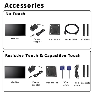 Monitor LCD <span class=keywords><strong>Touch</strong></span> Screen Industriale Open Frame da 11.6, 15.6, 23.8, 27, 23.8, 32 Pollici UHD 4K 3840*2160 con Porte HD DP USB - Product Image 6