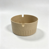 Cendrier de bureau portable en fibre de coque de riz, recyclable, écologique, de haute qualité, avec logo personnalisé, désodorisant J-link