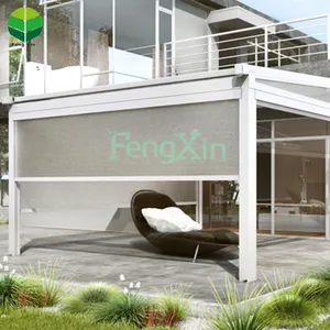 Automatic Smart Roller <strong>Blinds</strong> 70% <strong>PVC</strong> 30%Polyester Double Layer Blackout Fabric Anti UV Motorized Zip Screen Customized Openness - Product Image 4