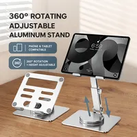 Support de tablette rotatif à 360° en alliage d'aluminium BONCARTECK CJ-01, pliable et réglable pour iPad Pro 11 et Air