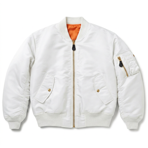Veste bomber pour homme Greek Wear Sorority Products, fermeture éclair intégrale, poignets côtelés, vêtements d'extérieur décontractés - Product Image 1