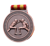 Personnalisé or sport football taekwondo volley-ball médaille cyclisme avec ruban