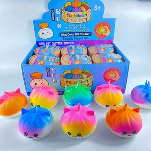 Nouveau design Jouets Squishy colorés en forme de boulettes anti-stress, Jouets Fidget mystère arc-en-ciel pour enfants et adultes - Product Image 2