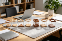 Porte-stylos en bambou naturel, porte-stylos de bureau en bois écologique, organiseur de papeterie multifonctionnel pour stylos, marqueurs, maison, bureau, école