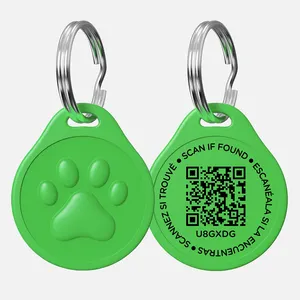 Personalizado barato durável QR Code Pet Dog ID Tag