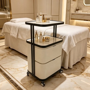 Hot Sale Multi-Function Salon <b>Trolley</b> Special Tool Storage Cabinet Barber Shops Luxury Hair Salon Cart - Product Image 4